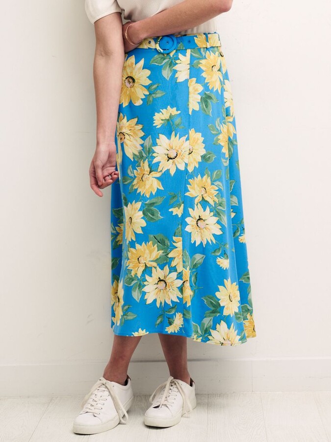 Nobody's Child Aurelia Marnie Floral Midi Skirt - ShopStyle