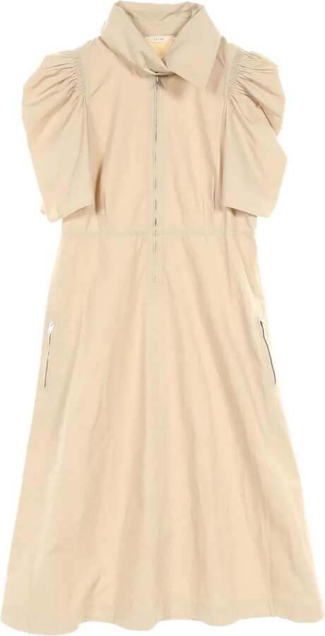 Céline Pre-Owned 2010s Half-Zip Midi Dress