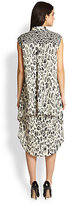 Thumbnail for your product : Derek Lam 10 Crosby Stretch Silk Mixed-Print Shirtdress