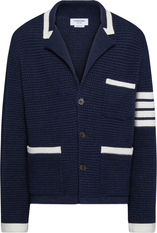 Thom Browne Signature Striped Cardigan Jacket