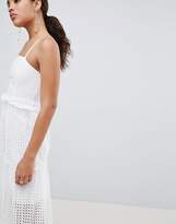 Thumbnail for your product : John Zack Tall High Cutwork Lace Layered Maxi Dress