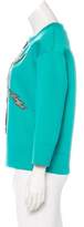 Thumbnail for your product : Gucci 2016 Embellished Neoprene Sweatshirt Aqua 2016 Embellished Neoprene Sweatshirt