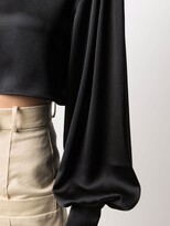 Thumbnail for your product : The Andamane Round-Neck Cropped Blouse