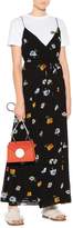 Thumbnail for your product : Ganni Dainty Georgette floral wrap dress