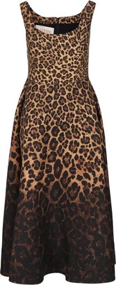 Leopard Jacquard Knott Dress