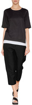 Thumbnail for your product : Jil Sander Cotton T-Shirt in Black/White
