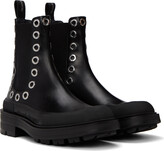 Thumbnail for your product : Alexander McQueen Black Boxcar Chelsea Boots