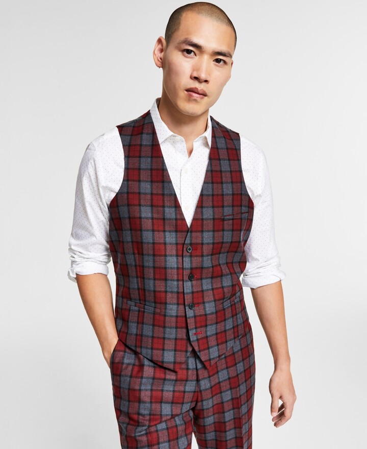 Plaid Suit Vest | Shop the world's largest collection of fashion | ShopStyle