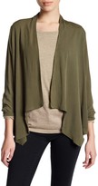 Thumbnail for your product : Bobeau Open Front Woven Jacket (Petite)