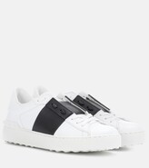 Thumbnail for your product : Valentino Garavani Open leather sneakers