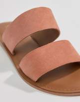 Thumbnail for your product : ASOS DESIGN Fontana leather sliders