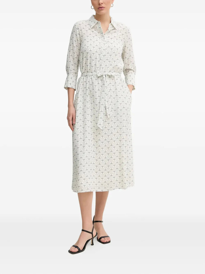 JOOP! Floral-Print Belted Shirt Dress