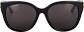 Thumbnail for your product : Balenciaga Oversized Round Logo Sunglasses