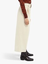 Thumbnail for your product : Maison Scotch Ankle Length Wide Leg Trousers, Ecru