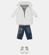 Thumbnail for your product : MM6 MAISON MARGIELA Kids Quilted hooded puffer coat
