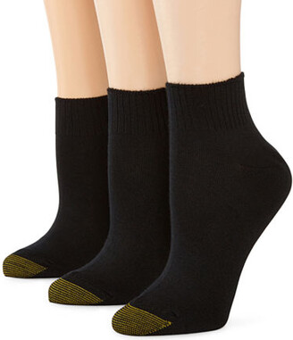 Gold Toe Ultra Soft 3 Pair Quarter Socks Womens