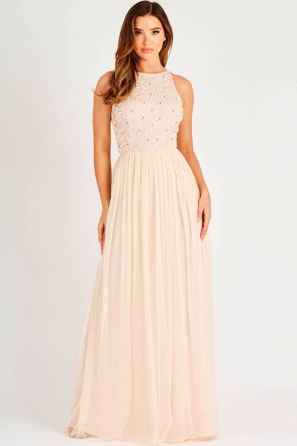 lace & beads mulan maxi