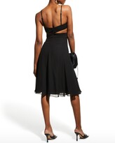 Thumbnail for your product : Dress the Population Abigail Midriff Cutout Swing Dress