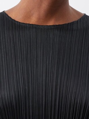 Pleats Please Issey Miyake 3/4-sleeve Technical-pleated Top  