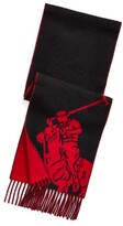 Thumbnail for your product : Ralph Lauren Big Pony Wool-Blend Scarf