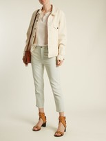 Thumbnail for your product : The Great The Fellow Striped Cotton Jeans - Light Denim