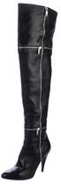 Thumbnail for your product : Saint Laurent Leather Over-The-Knee Boots Black Leather Over-The-Knee Boots