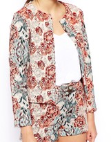Thumbnail for your product : ASOS Blazer In Floral Rose Jacquard