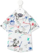 Thumbnail for your product : Diesel Kids Chosbyb sketch-print shirt
