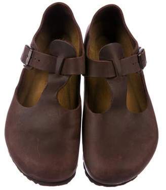 Birkenstock Leather Round-Toe Flats
