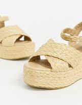 Thumbnail for your product : Raid Adalyn flatform sandals in natural