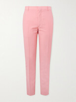 Thumbnail for your product : Alexander McQueen Straight-Leg Wool and Mohair-Blend Suit Trousers - Men - Pink - IT 46