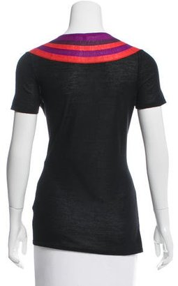 Gucci Cashmere Short Sleeve Top