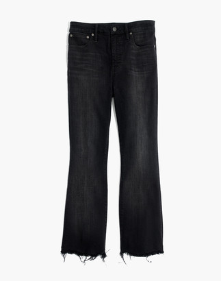 Madewell Curvy Cali Demi-Boot Jeans in Berkeley Black: Chewed-Hem Edition