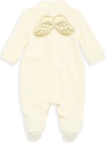Thumbnail for your product : Marie Chantal Baby's Velour Angel Wing Sleepsuit