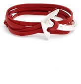 Thumbnail for your product : Miansai Men's Half Cuff Anchor Leather Wrap Bracelet