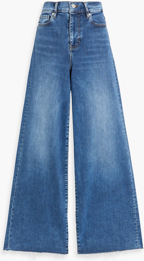 Frame Le Slim Palazzo high-rise wide-leg jeans