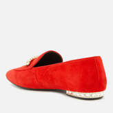 Thumbnail for your product : Dune Women's Gara Suede Jewelled Heel Loafers - Red