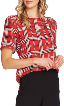 vince camuto plaid blouse