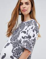 Thumbnail for your product : ASOS Maternity DESIGN Maternity bandana print t-shirt dress