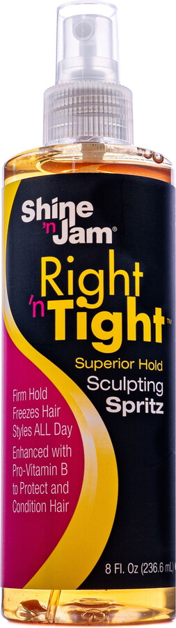 Ampro Shine n Jam Right 'n Tight Sculpting Spritz Extreme Hold 8 oz., All Hair Types, Unisex