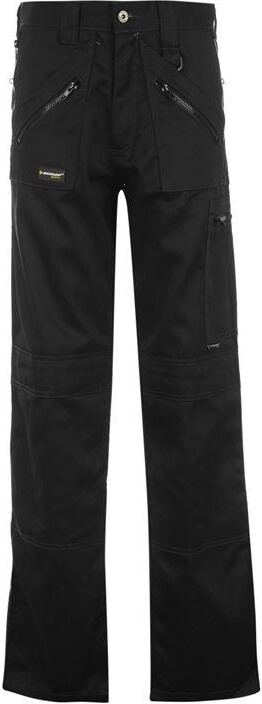 Site Jackal White  Grey Mens Holster pocket trousers W34 L32  DIY at  BQ