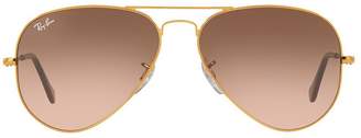 Ray-Ban Gradient Lens Aviator Sunglasses - Copper
