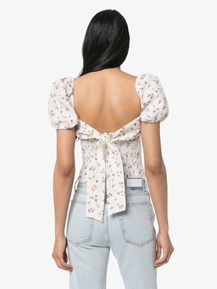 Reformation Casterly floral-print top