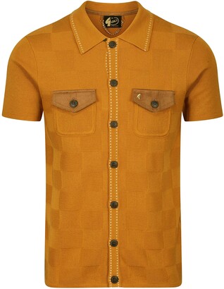 button through polo shirt