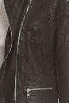 Thumbnail for your product : Giorgio Brato Double Zip Lace Leather Jacket