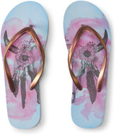 Thumbnail for your product : Aeropostale Womens Cow Skull Flip-Flop