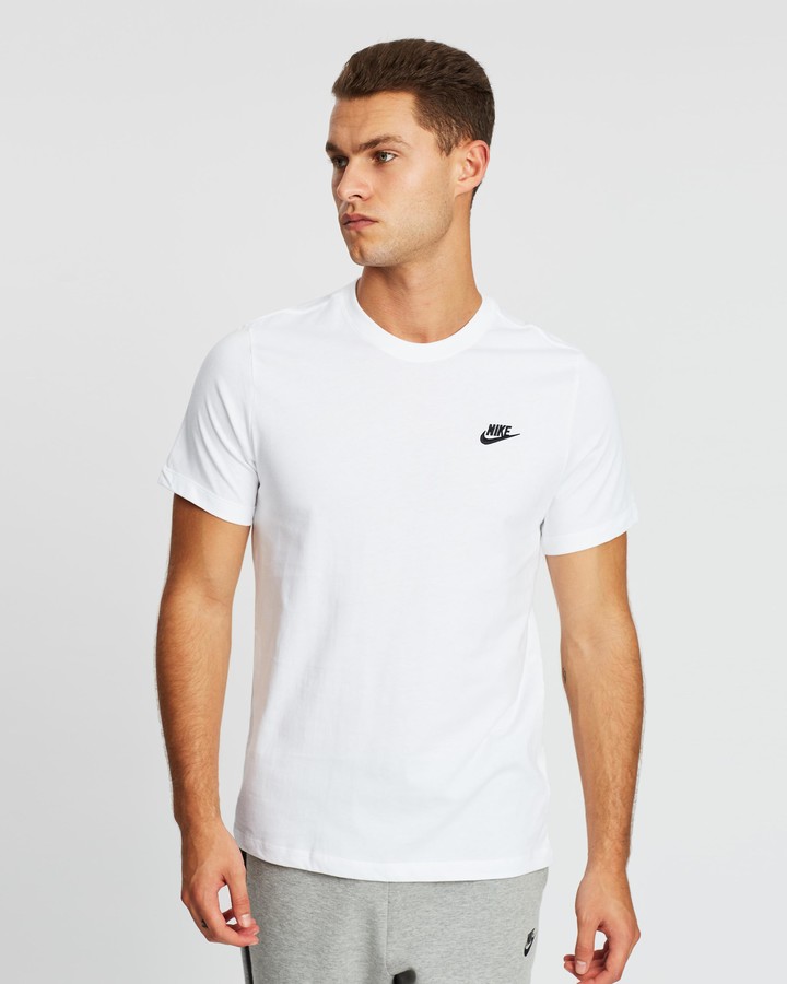 Nike Men's White Short Sleeve T-Shirts - Club Tee - Men's - Size 3XL at The  Iconic - ShopStyle
