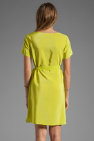 Thumbnail for your product : Amanda Uprichard Silk V Neck T Shirt Dress