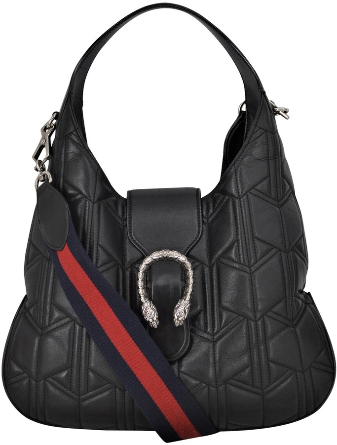 gucci black leather dionysus