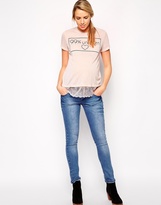 Thumbnail for your product : ASOS Maternity T-Shirt in Texture with 99% Unicorn Print